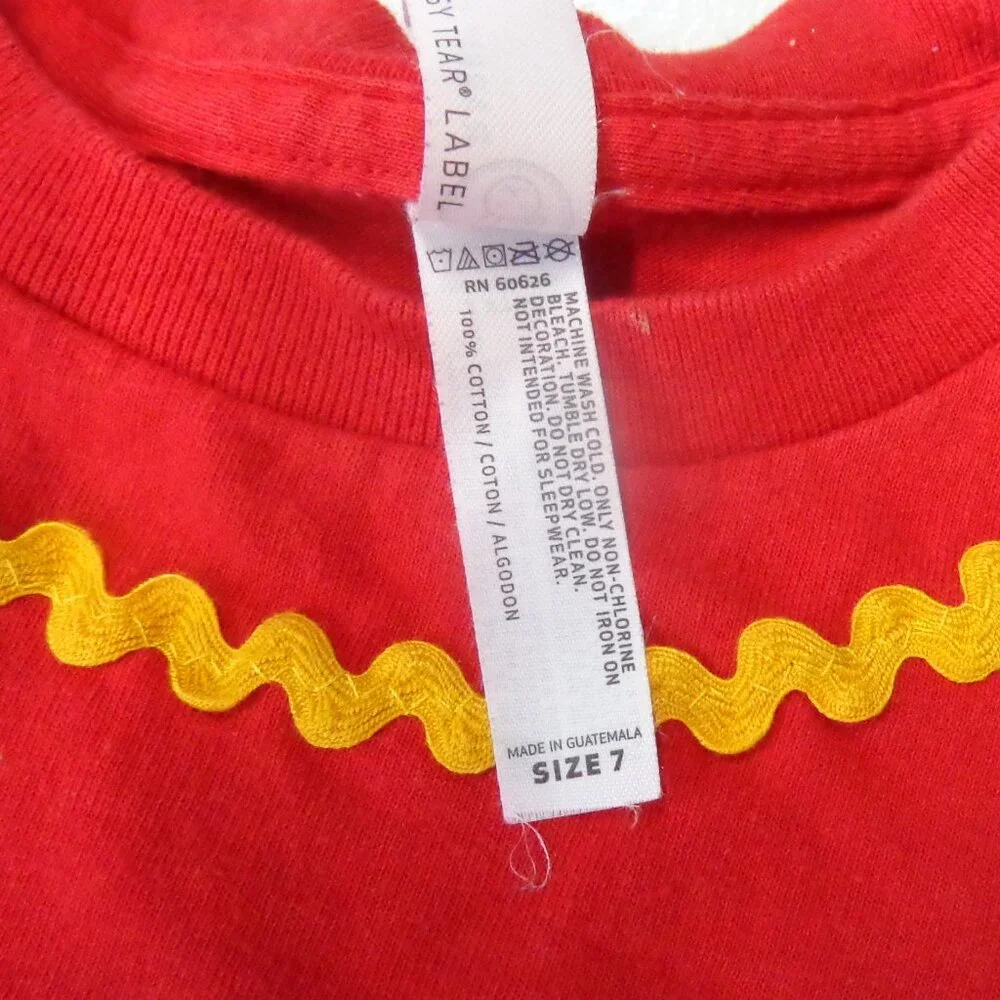 Rabbit Skins Tee Size 7 Hand Made Chiefs Cheerleader Suit